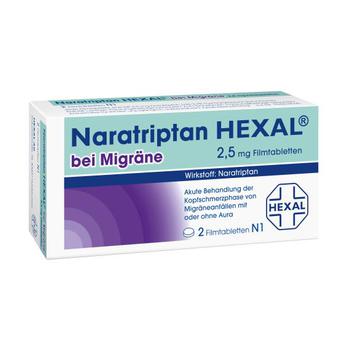 NARATRIPTAN HEXAL bei Migräne 2,5 mg Filmtabletten